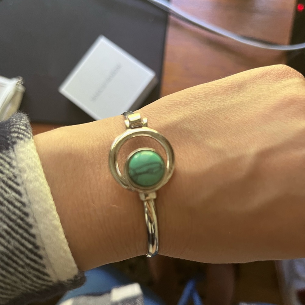 Mark & Graham Silver Pop In Charm Bracelet with 2 Charms